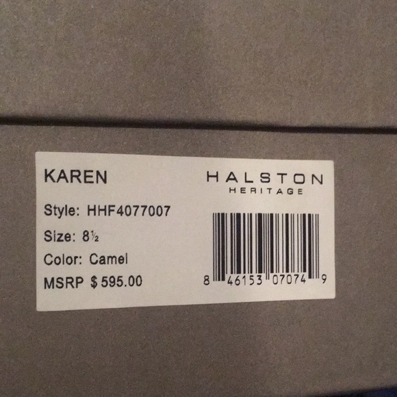 (8-1/2) Halston Heritage Shooties “Karen” in Camel - Picture 10 of 10